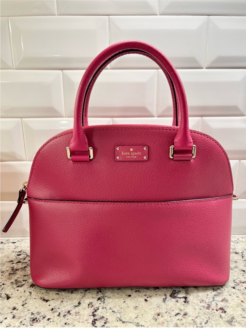 Kate Spade Carli Grove Street Domed Satchel Bag EUC